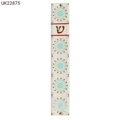 Perspex Mosaic Mezuzah - Cream