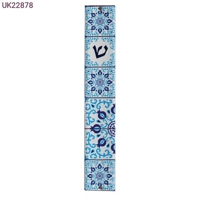 Perspex Mosaic Mezuzah - Blue