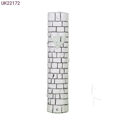 Polyresin &quot;Kotel&quot; Mezuzah - White