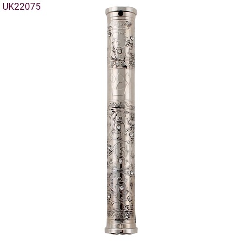 Filigree Cylinder Mezuzah - Small