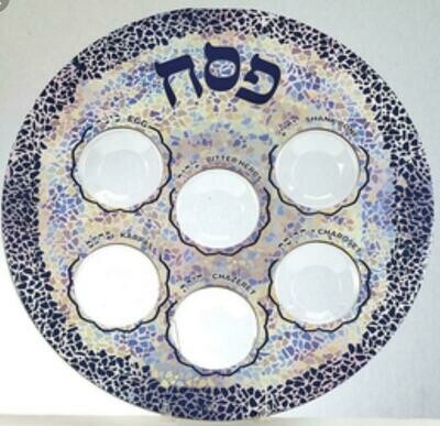 Disposable Seder Plate - Mosaic