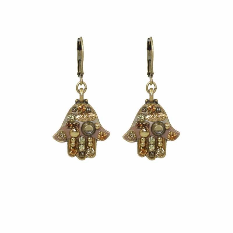 Michal Golan Hamsa - Gold Earrings