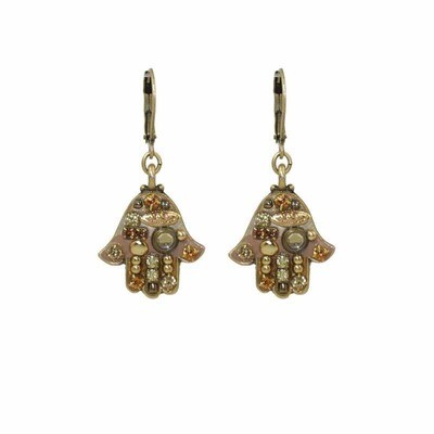 Michal Golan Hamsa - Gold Earrings