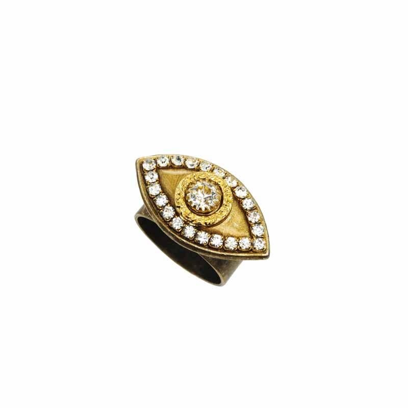 Michal Golan Evil Eye - Gold Ring