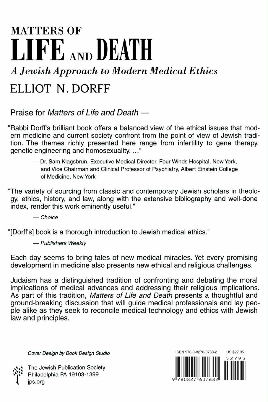 Matters of Life and Death by Elliot Dorff