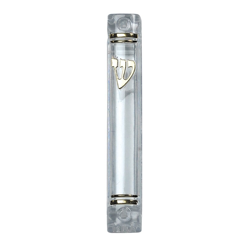 Sm Clear Lucite Mezuzah