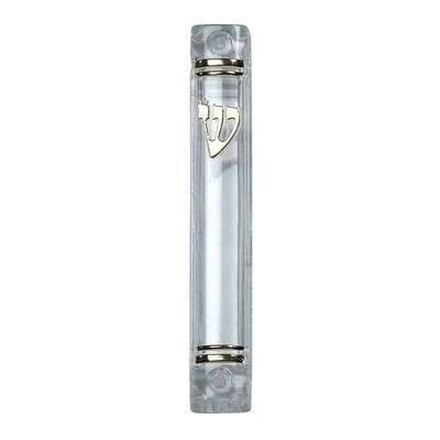 Sm Clear Lucite Mezuzah