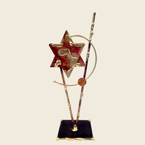 Rosenthal Standing Star of David Sculpture