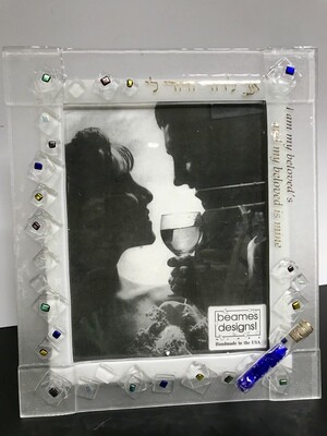 LG Fused Glass Wedding Frame