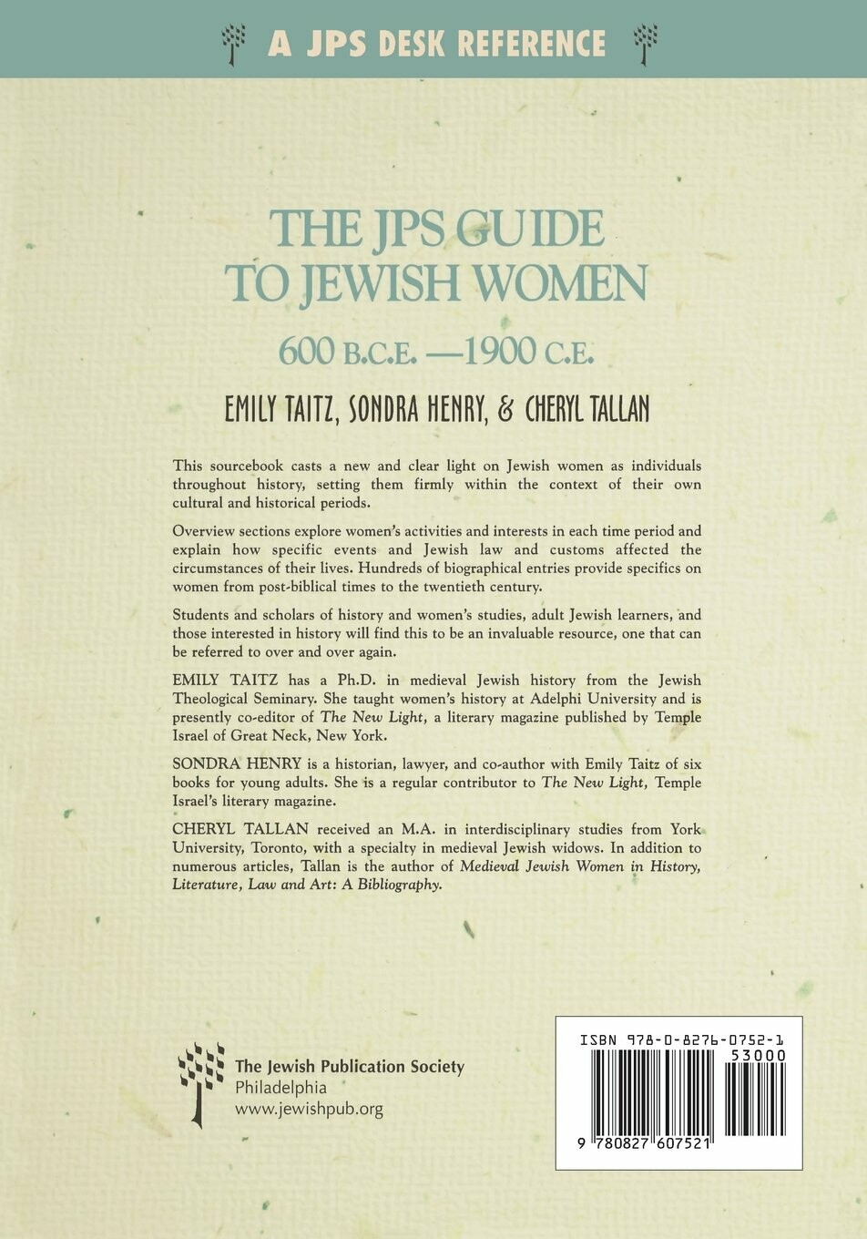 The JPS Guide to Jewish Women