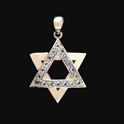 Overlap Star w/ Chrystal Diamond Necklace