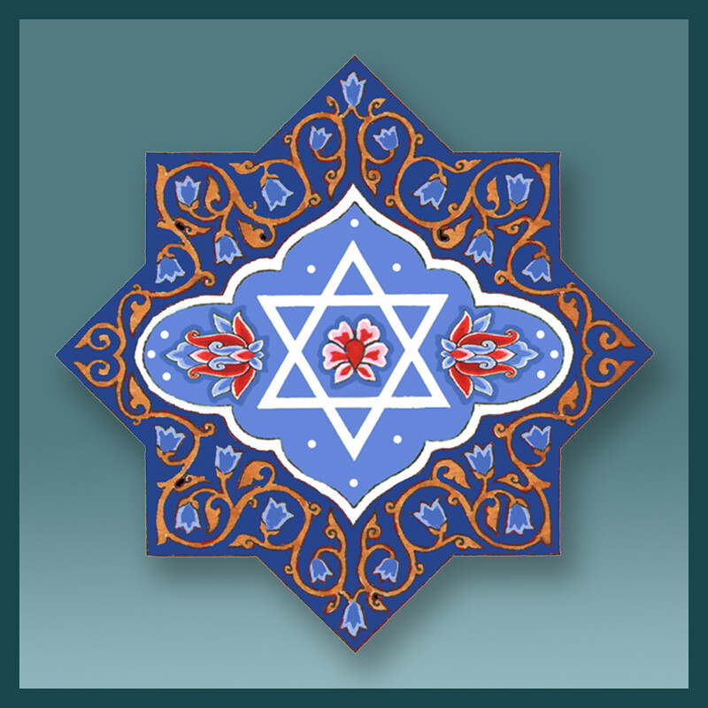 Large Caspi Magnet - Star of David