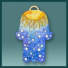 Large Caspi Magnet - Day/Night Hamsa