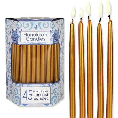 Gold Hannukah Candles