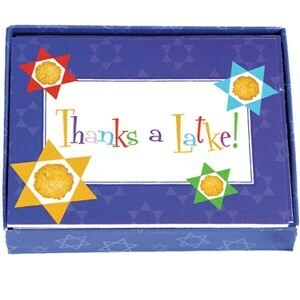 Hanukkah TY Cards Blue