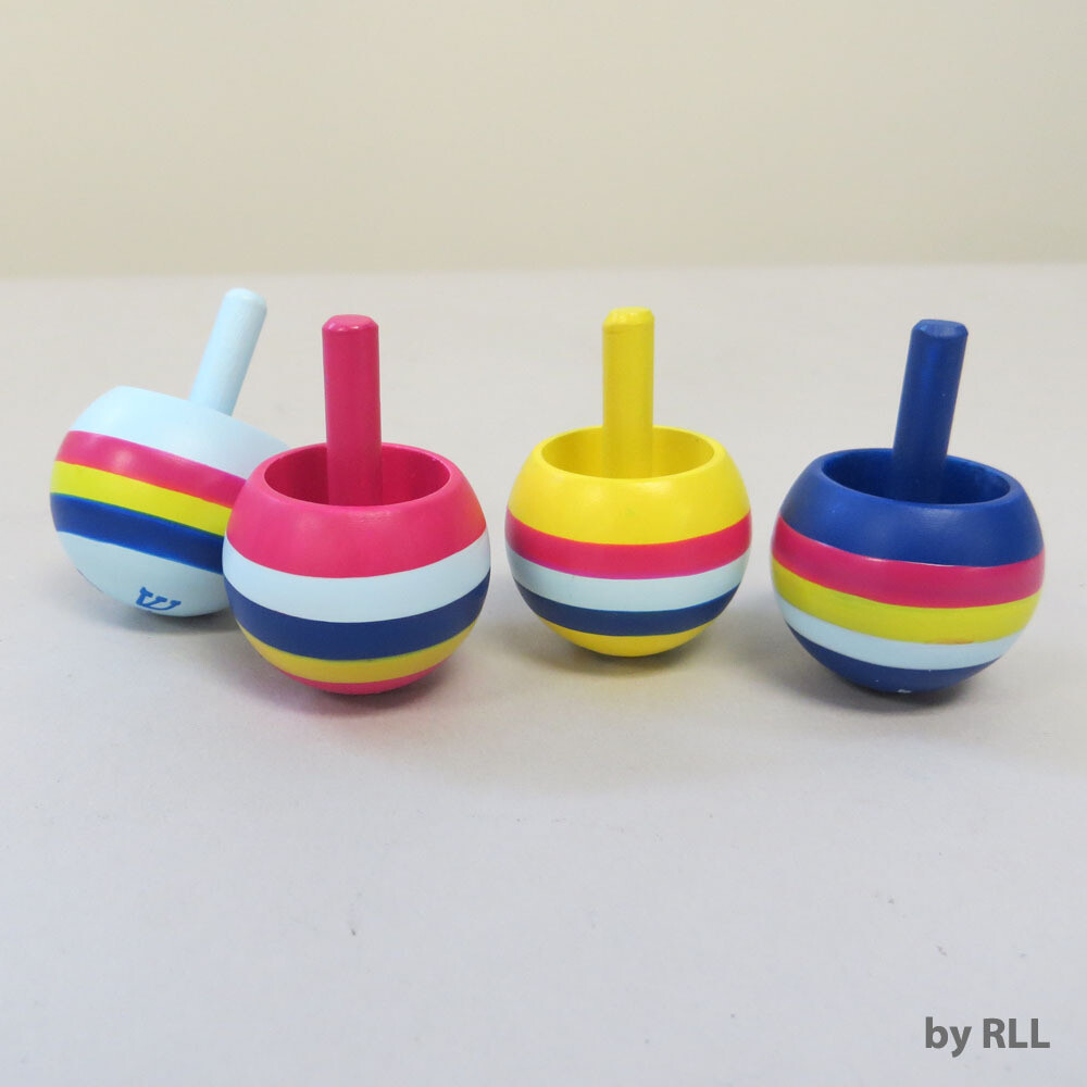 Wood Flip Dreidels 2pac