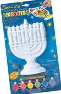 Paint Your Own Hanukkah Decoration - Menorah