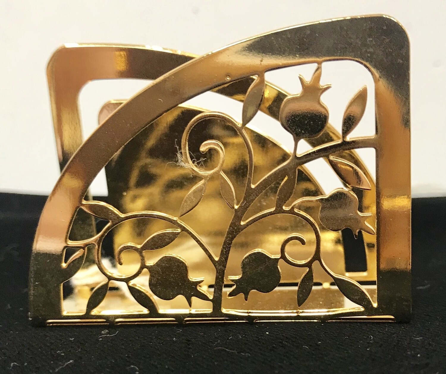 Pomegranate Match Holder-Gold
