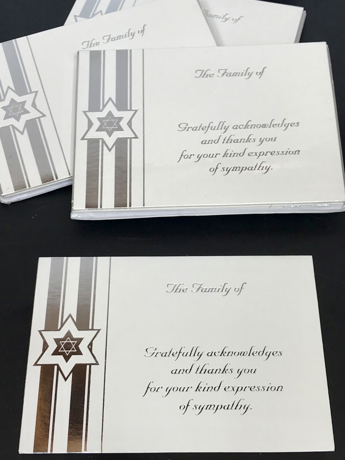 Sympathy Acknowledgement Cards