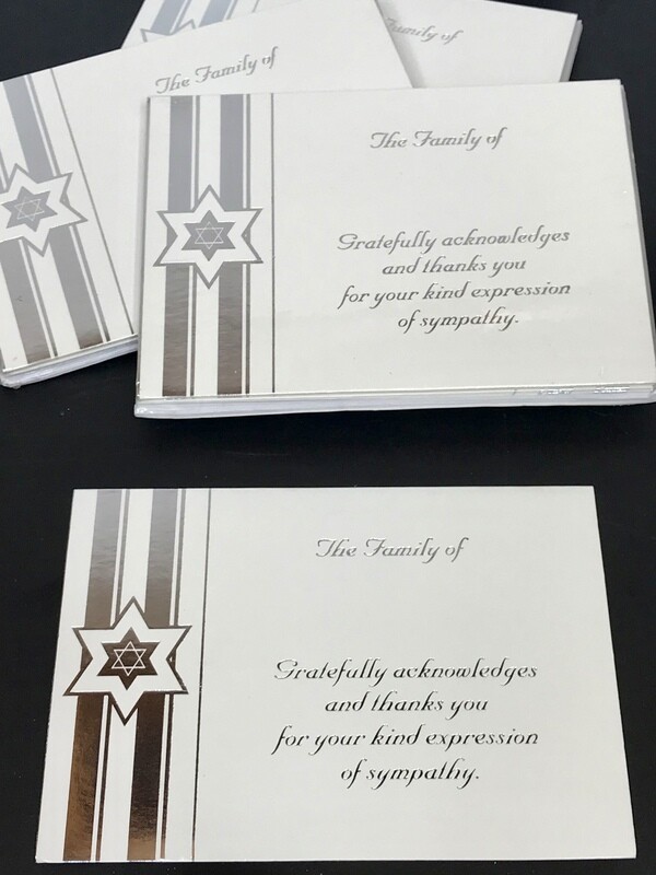 Sympathy Acknowledgement Cards
