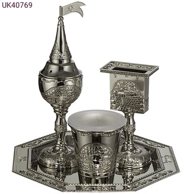 Nickel Jerusalem Havdalah Set