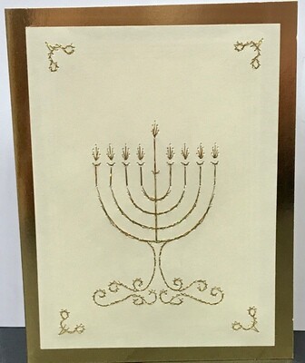 Irene&#39;s Stiched Cards - Menorah