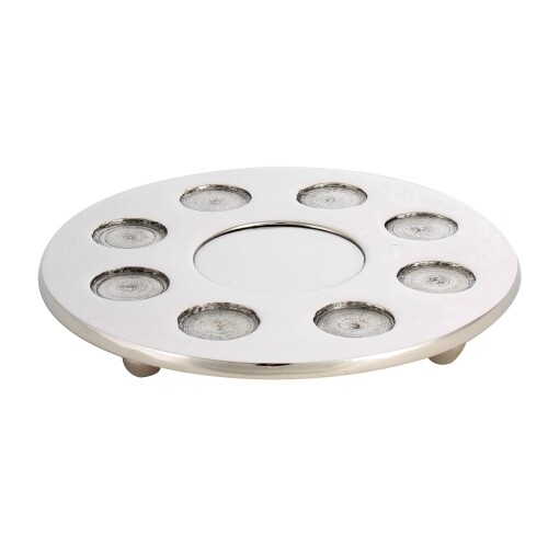 Aluminium Wine Divider with 8 Small Cups Pearl