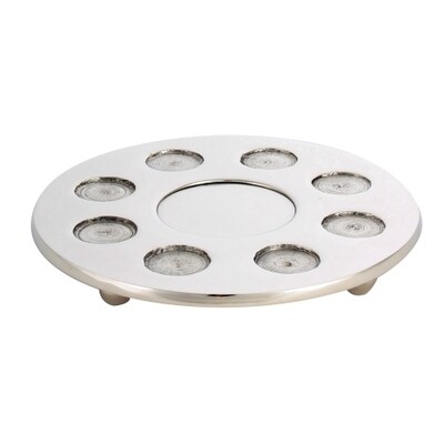 Aluminium Wine Divider with 8 Small Cups Pearl