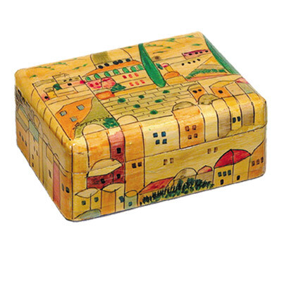 Emanuel Hand Painted Jerusalem Jewelry Box - Small