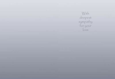 Caspi Sympathy Card  - Grey