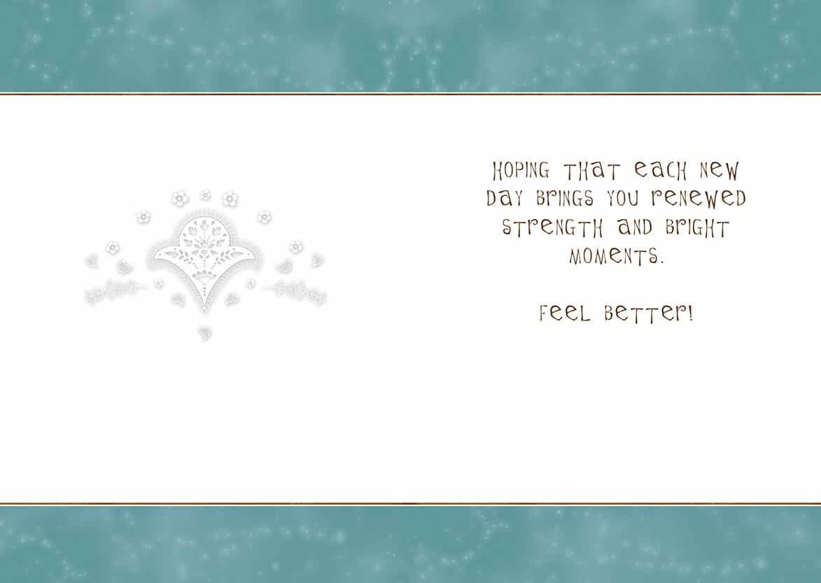 Caspi Get Well Card - Paisley