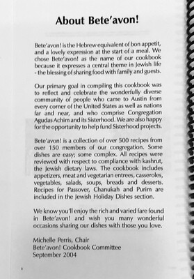 SAA Cookbook "Our Best Recipies"
