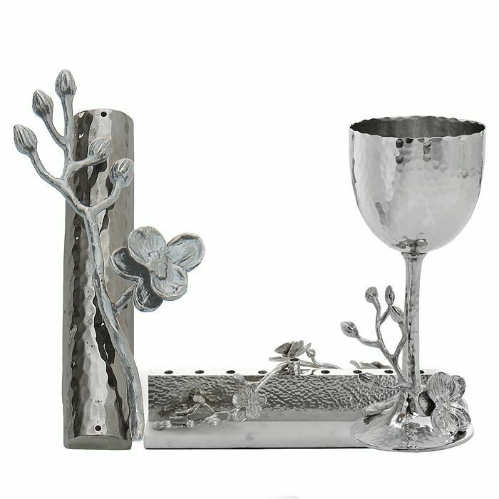 Aram White Orchid Kiddush Cup