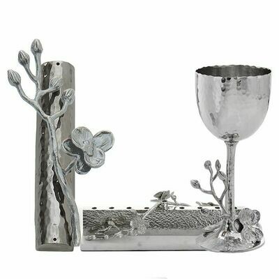 Aram White Orchid Kiddush Cup