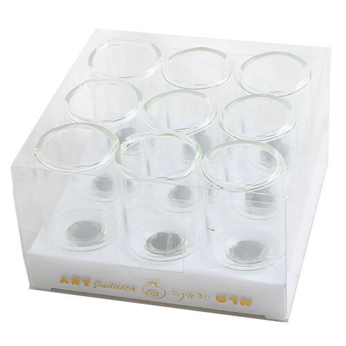 9 Glass Oil Cups