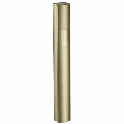 Brushed Alum Mezuzot -10cm Light Gold