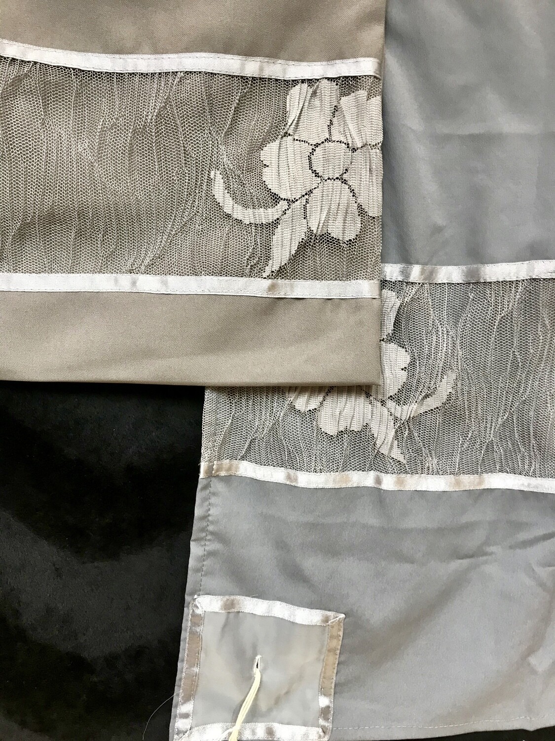 SALE Grey Crepe Tallit Set