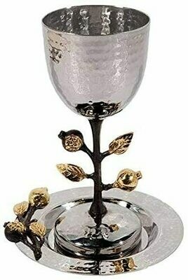 Emanuel Tall Stainless Kiddush Cup