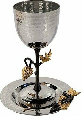 Emanuel Tall Stainless Kiddush Cup