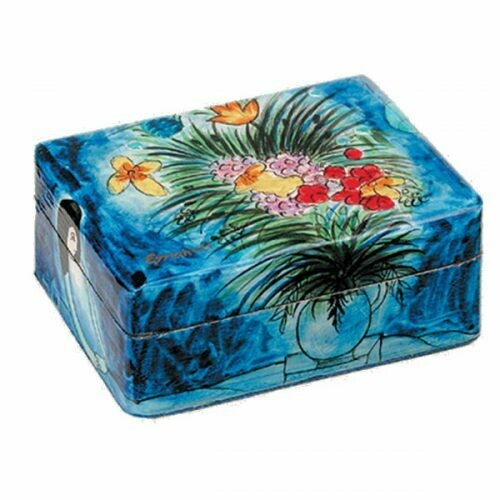 Emanuel Travel Candlestick Box - Wide Flowers