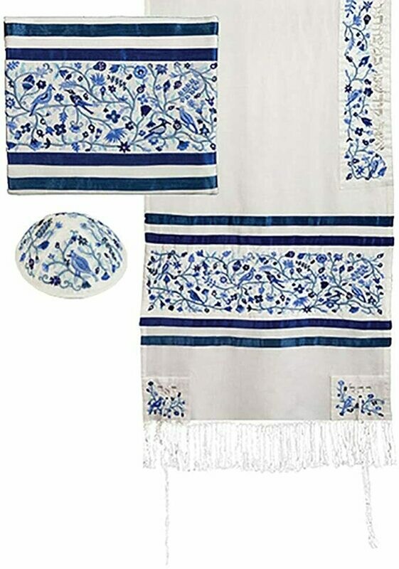 Emanuel &quot;Matriarchs&quot; Tallit Set - Blue