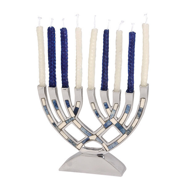BL/WT Inlay Menorah