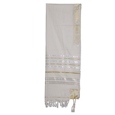 24" Traditional Wool Striped Tallit
