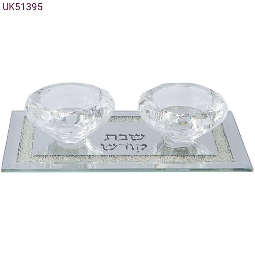 Crystal Tea Light Candleholder - Decorative Stones
