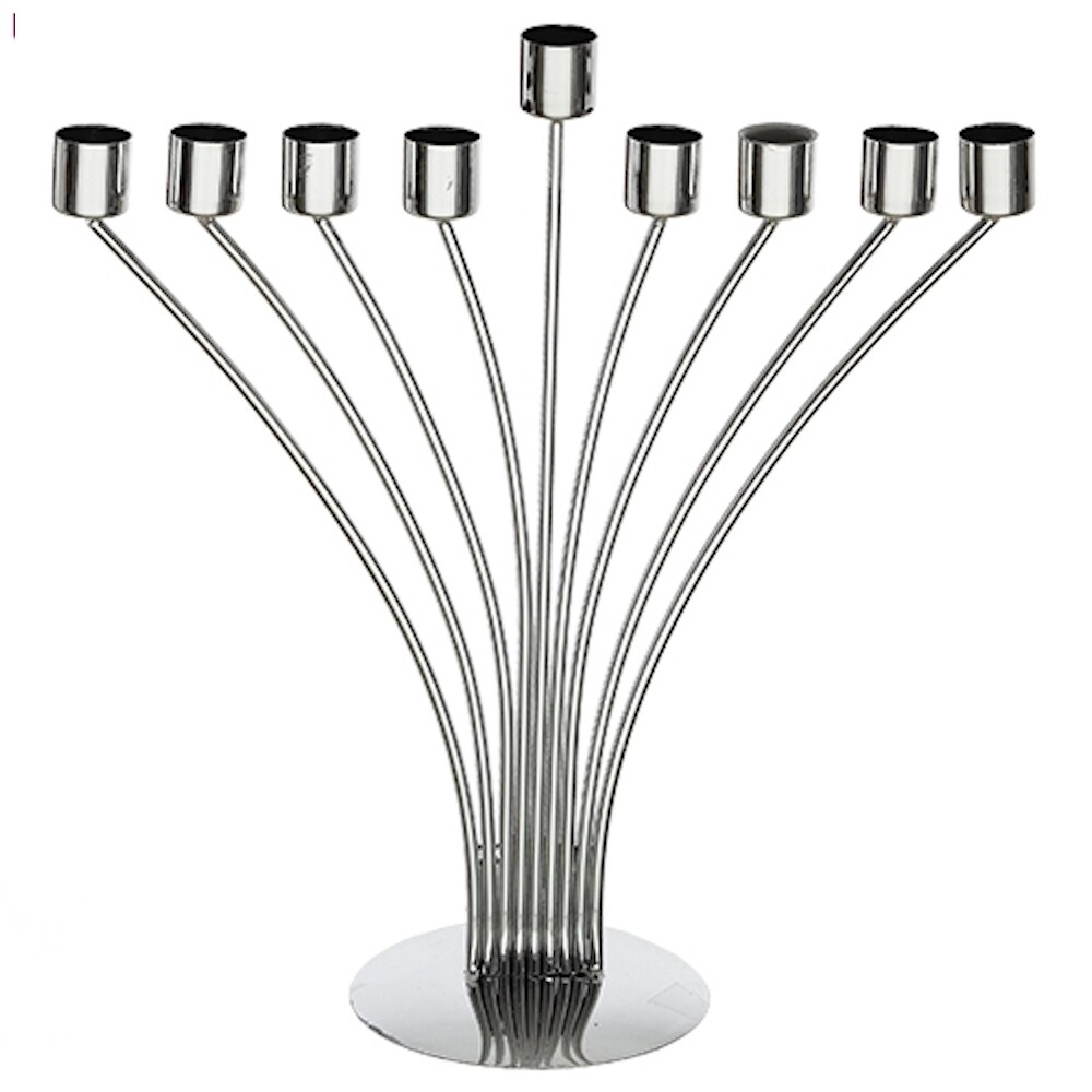 Metal &quot;String&quot; Menorah