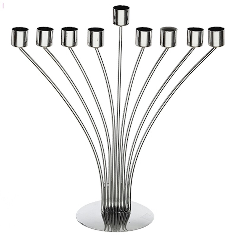 Metal &quot;String&quot; Menorah