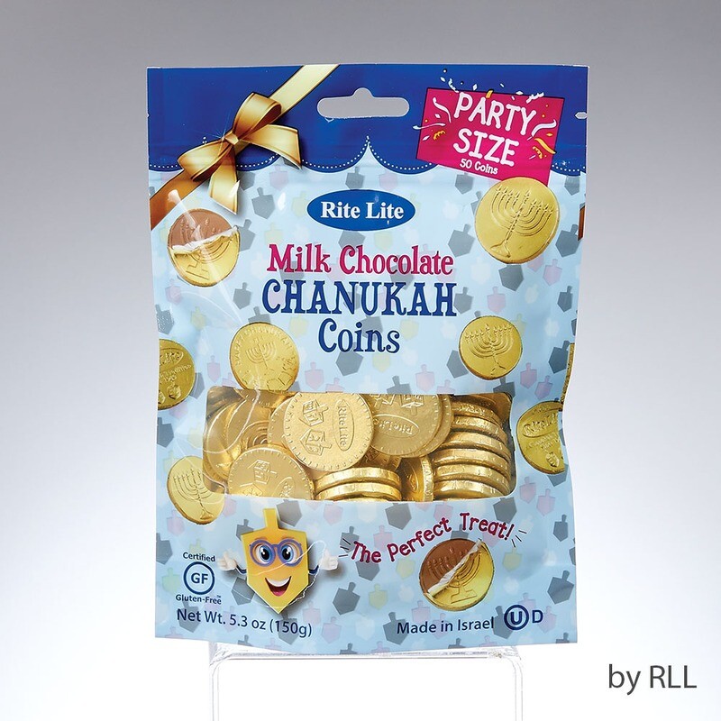 Chanukah Milk Chocolate Coins - Party Size