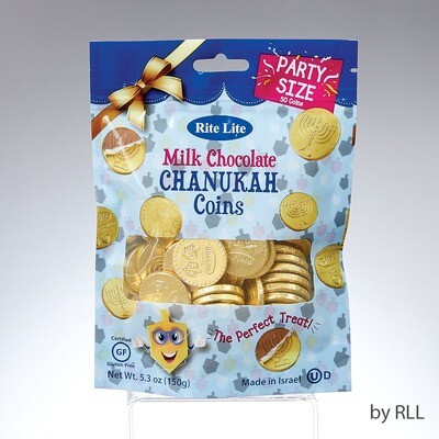 Milk Chocolate Chanukah Coins Party Size