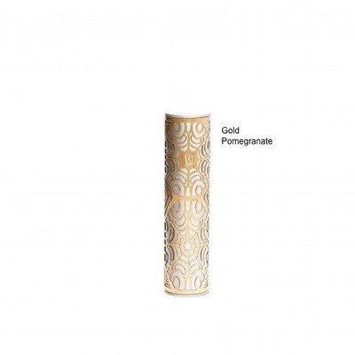 Emanuel Dye Cut Semi-Circle Mezuzah - 10CM