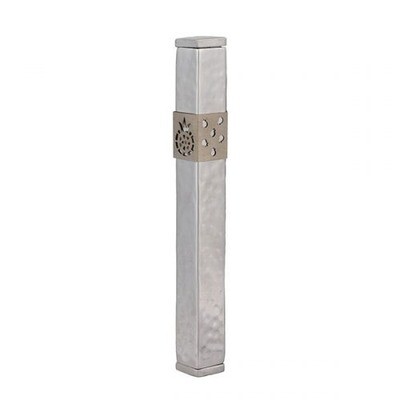 Emanuel Hammered Pomegranate Mezuzah